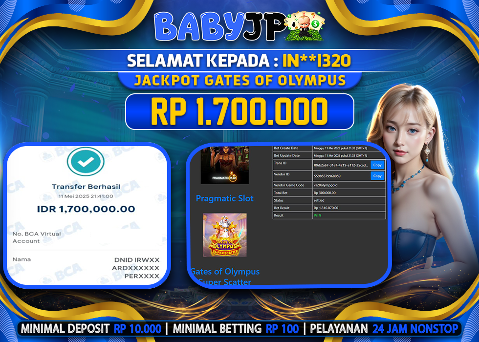 BABYJP JACKPOT GATES OF OLYMPUS SUPER SCATTER,-LUNAS